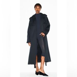 SKIMS BOYFRIEND FLEECE OVERSIZED TRENCH COAT